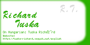 richard tuska business card